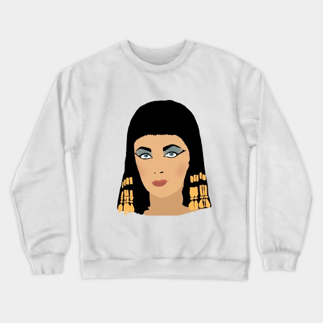 Elizabeth Taylor as Cleopatra Crewneck Sweatshirt by ursoleite